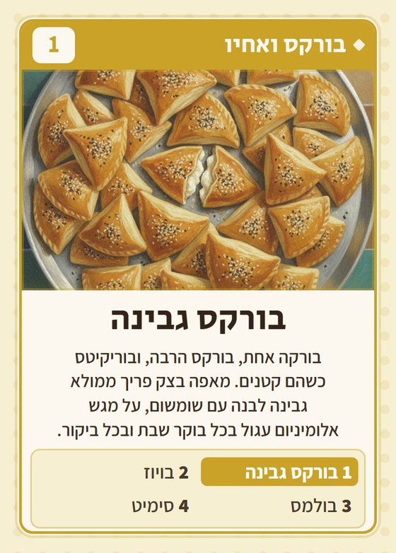 בורקס גבינה, מרביעיית בורקס ואחיו