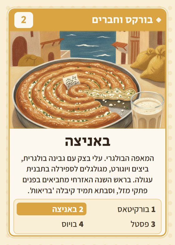 הקלף באניצה מתוך רביעיות בלקנים