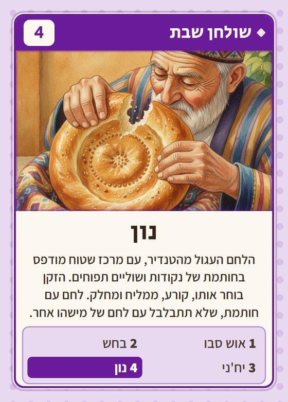 הקלף נון מתוך רביעיות בוכרים
