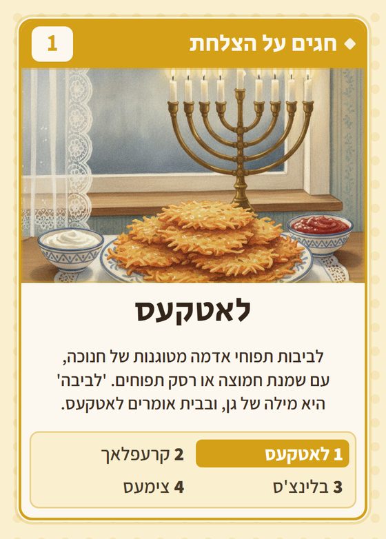 הקלף לאטקעס מתוך רביעיות פולנים