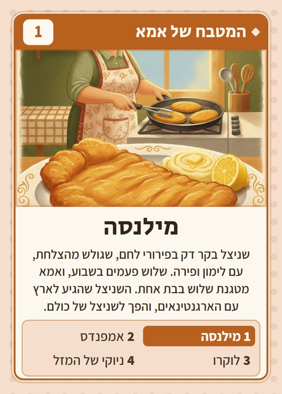 הקלף מילנסה מתוך רביעיות לטינים