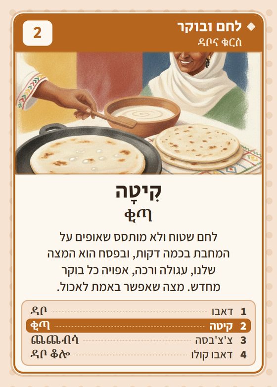 קיטה, מרביעיית לחם ובוקר