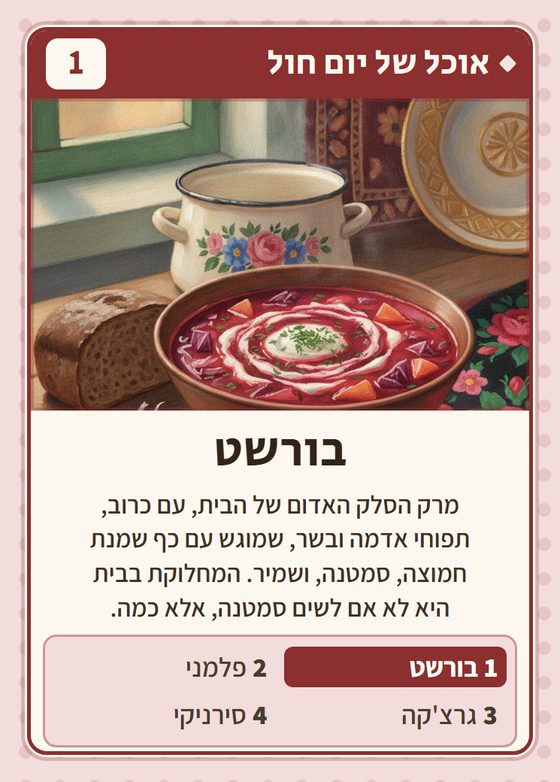 הקלף בורשט מתוך רביעיות ברית המועצות