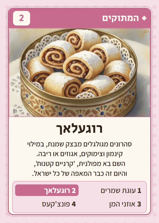 הקלף רוגעלאך מתוך רביעיות פולנים
