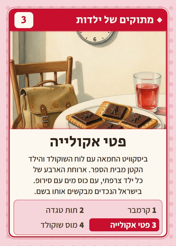 פטי אקולייה, מרביעיית מתוקים של ילדות