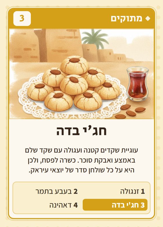 חג׳י בדה, מרביעיית מתוקים