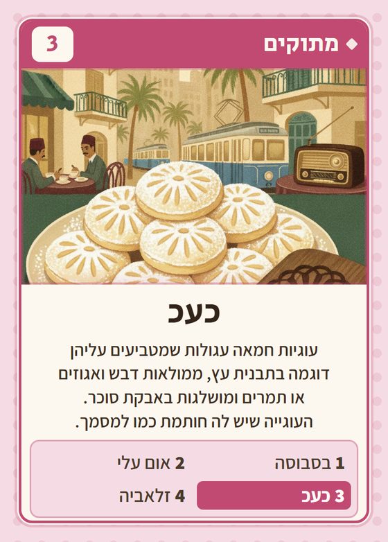 כעכ, מרביעיית מתוקים