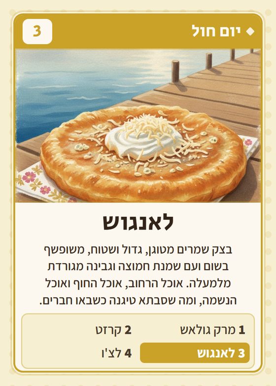 לאנגוש, מרביעיית יום חול