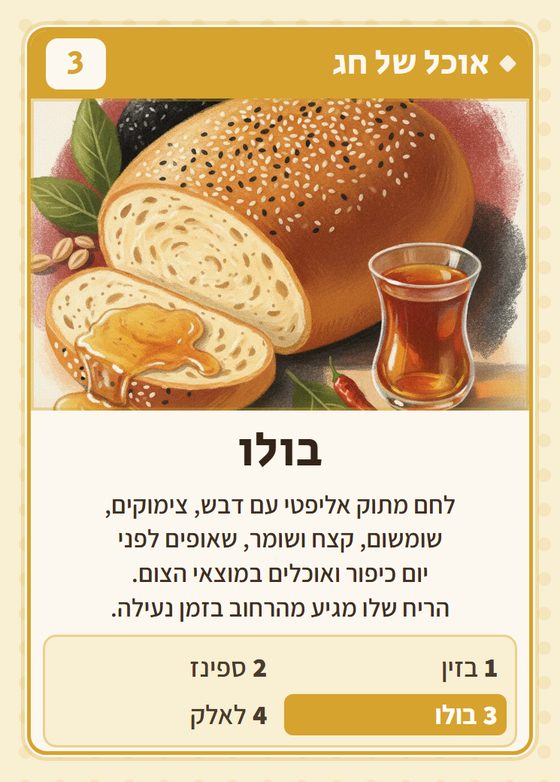הקלף בולו מתוך רביעיות לובים