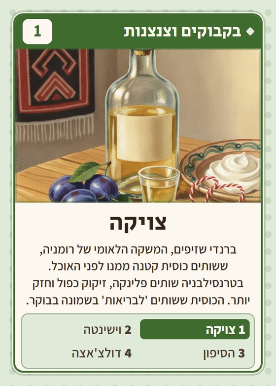 הקלף צויקה מתוך רביעיות רומנים