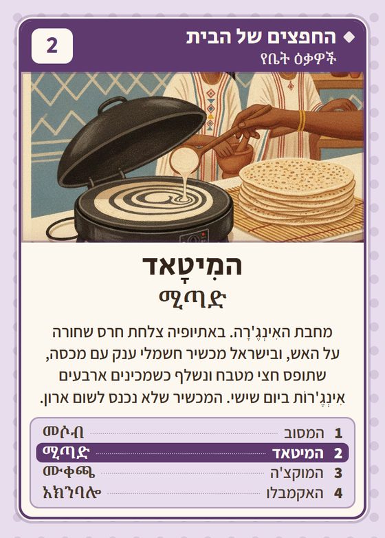 המיטאד, מרביעיית החפצים של הבית