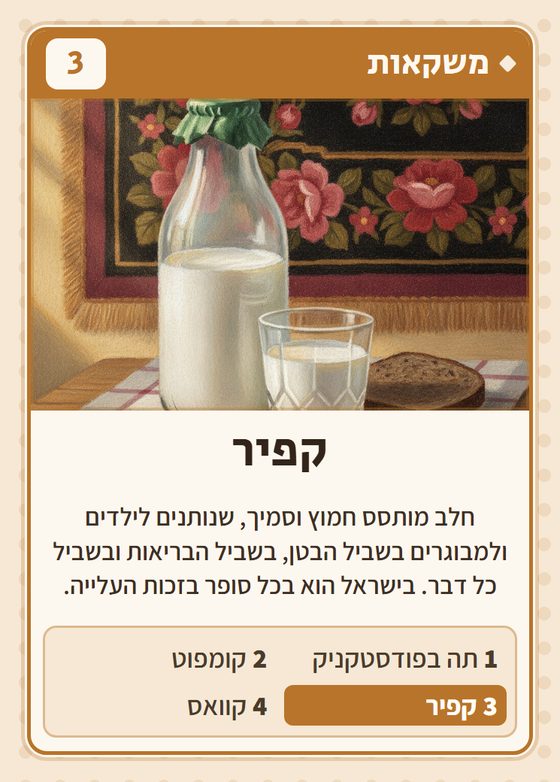 הקלף קפיר מתוך רביעיות ברית המועצות