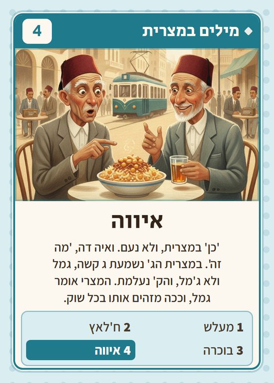 הקלף איווה מתוך רביעיות מצרים