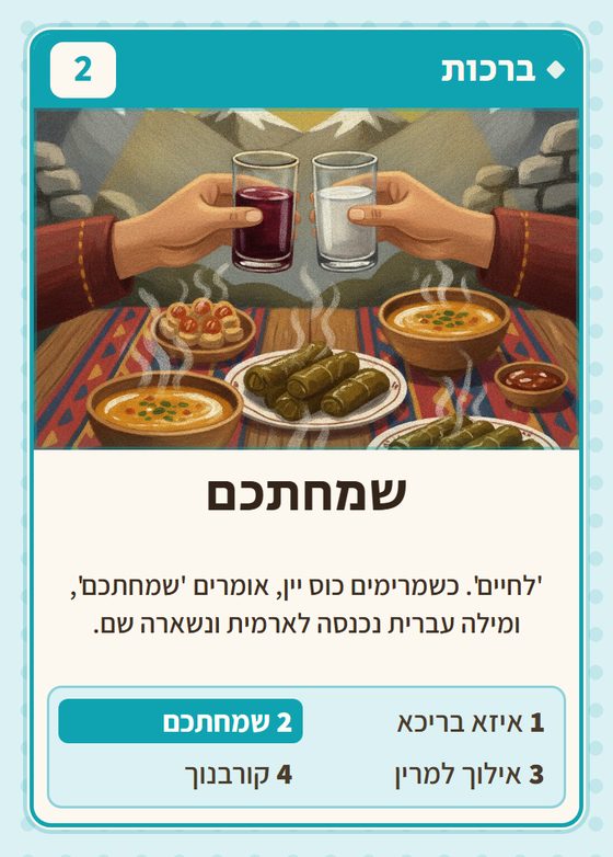 הקלף שמחתכם מתוך רביעיות כורדים