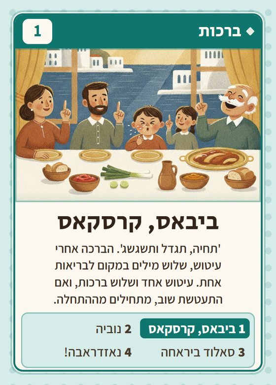 הקלף ביבאס, קרסקאס מתוך רביעיות בלקנים