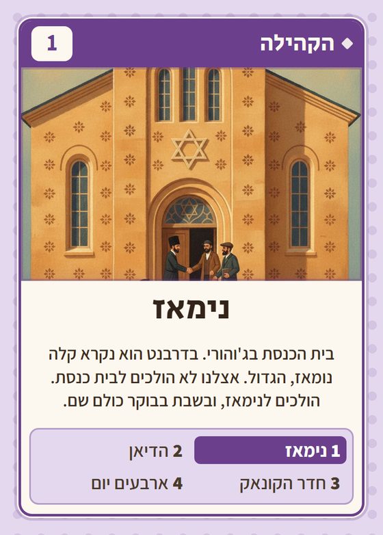 הקלף נימאז מתוך רביעיות יהודי ההרים
