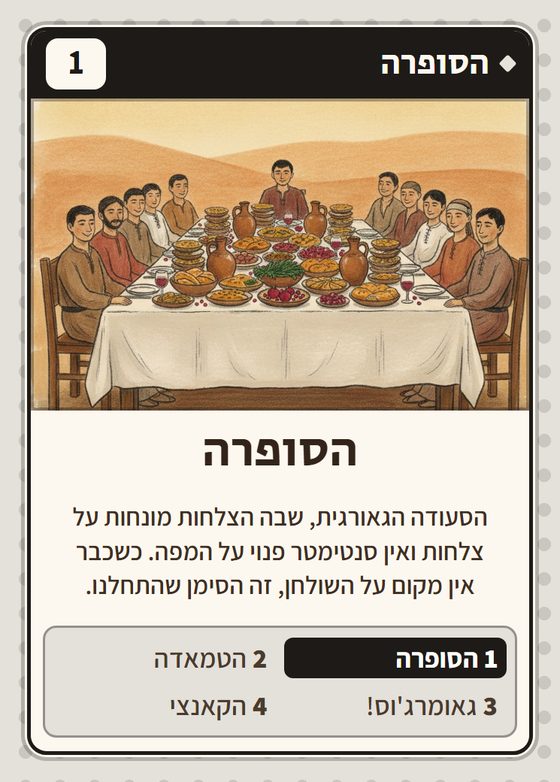 הקלף הסופרה מתוך רביעיות גאורגים