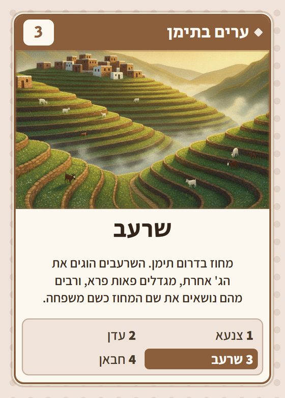 הקלף שרעב מתוך רביעיות תימנים