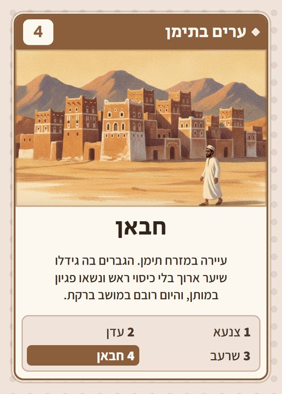 הקלף חבאן מתוך רביעיות תימנים