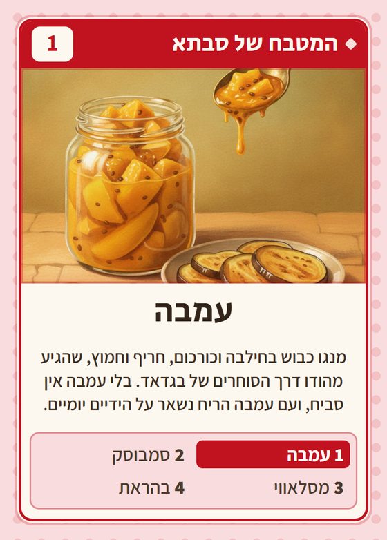 הקלף עמבה מתוך רביעיות עיראקים