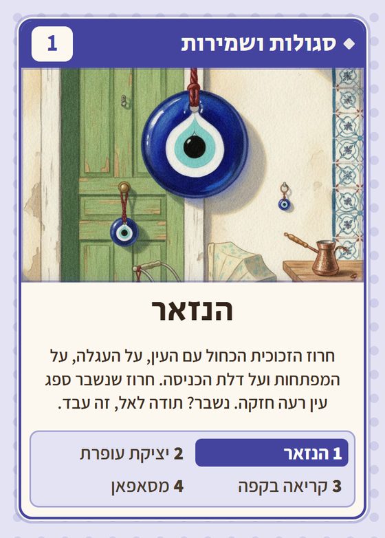 הקלף הנזאר מתוך רביעיות טורקים