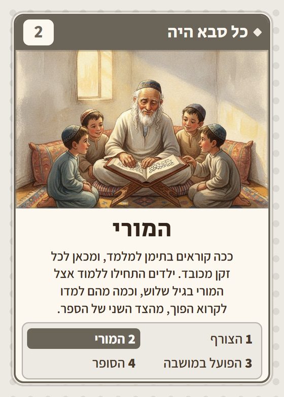 הקלף המורי מתוך רביעיות תימנים